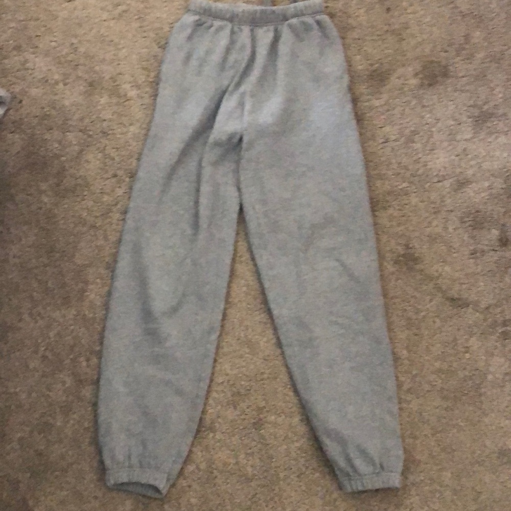 Gray sweatpants
